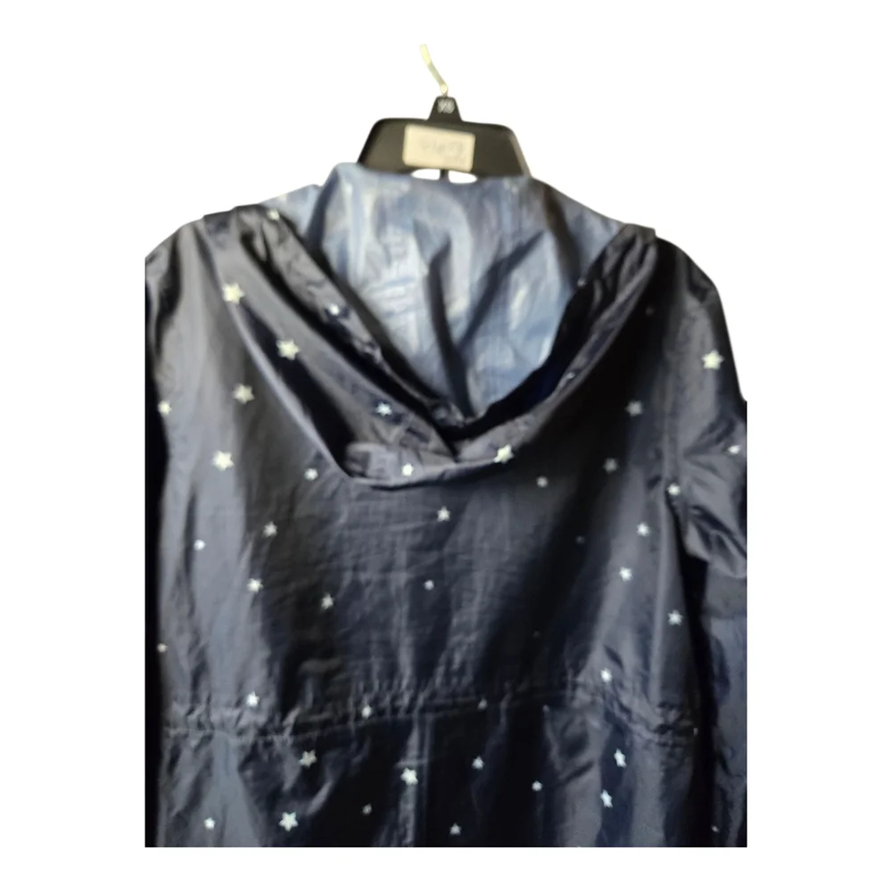 Joules Right As Rain Navy Star Print Jacket - Picture 5 of 9